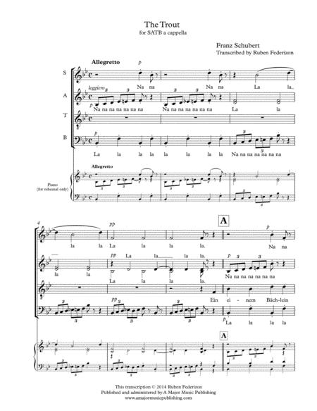 The Trout Schubert Satb A Cappella Page 2