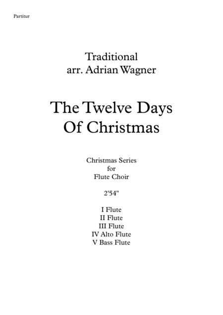 The Twelve Days Of Christmas Flute Choir Arr Adrian Wagner Page 2