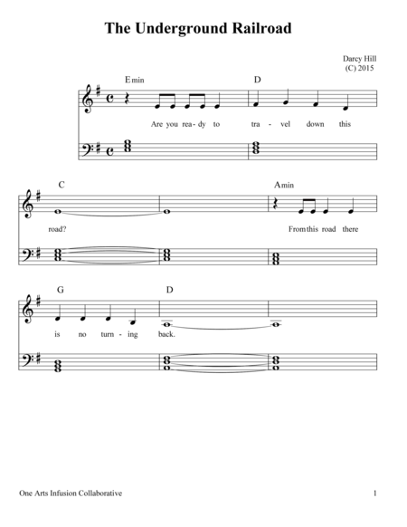 The Underground Railroad Sheet Music Page 2