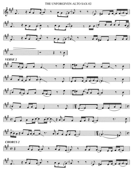 The Unforgiven Alto Sax Page 2