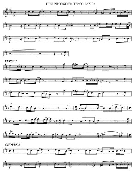 The Unforgiven Tenor Sax Page 2