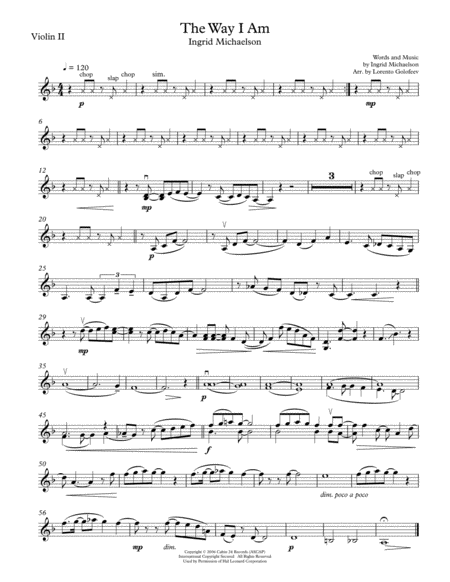 The Way I Am String Quartet Page 2