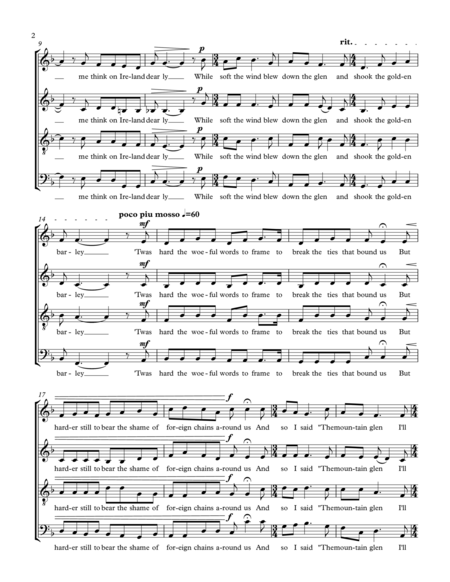 The Wind That Shakes The Barley Satb Chorus Page 2