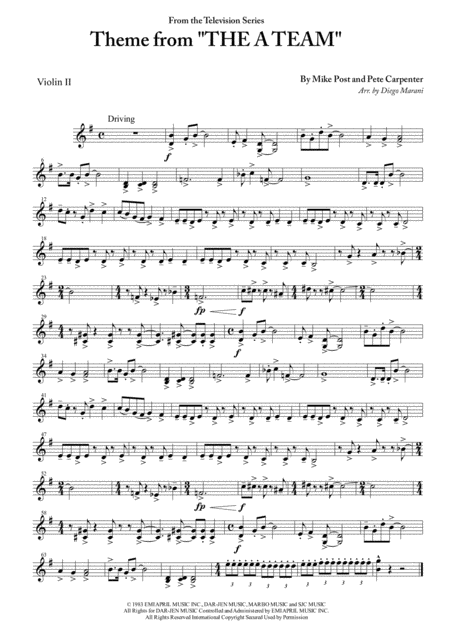 Theme From The A Team For String Quartet Page 2