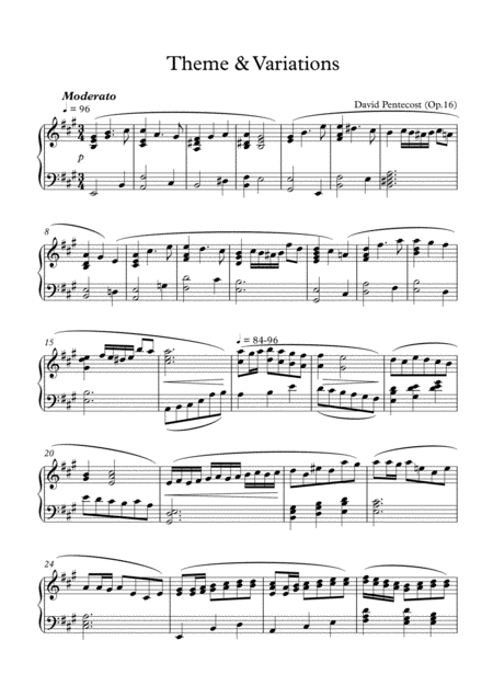 Theme Variations Opus 16 Page 2