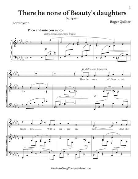 There Be None Of Beautys Daughters Op 24 No 1 D Flat Major Page 2