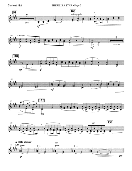 There Is A Star Bb Clarinet 1 2 Page 2