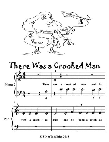 There Was A Crooked Man Beginner Piano Sheet Music Page 2