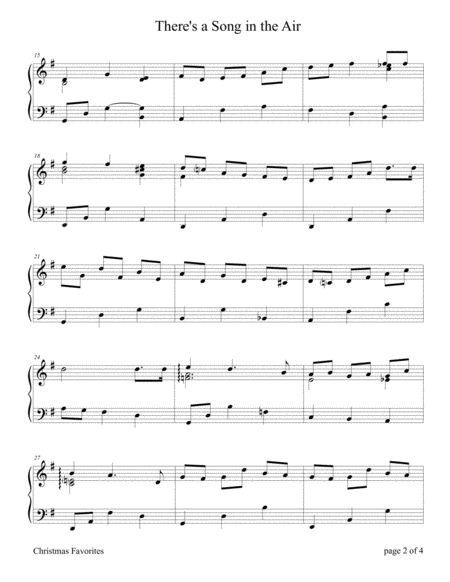 Theres A Song In The Air Piano Solo Page 2