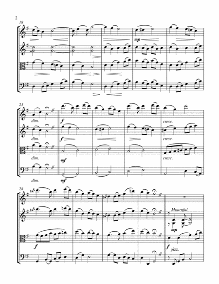 Theres A Wideness In Gods Mercy String Quartet Arrangement By Erik Kihss Page 2