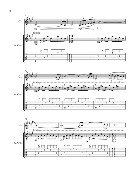 Thermals For Guitar And Clarinet In A Page 2