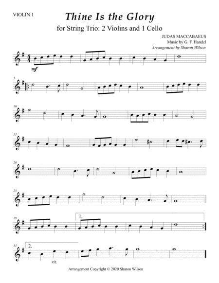 Thine Is The Glory For String Trio 2 Violins And 1 Cello Page 2
