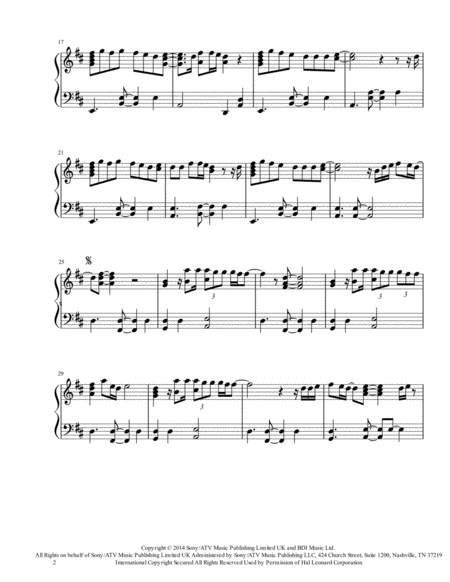 Thinking Out Loud Ed Sheeran Harp Solo Page 2