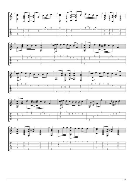 Thinking Out Loud Fingerstyle Guitar Page 2