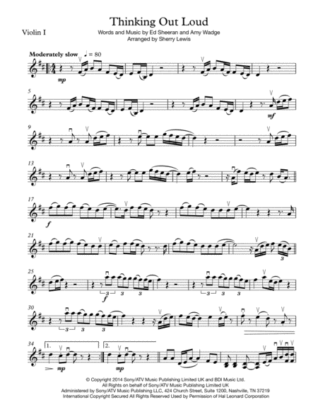 Thinking Out Loud String Trio For String Trio Page 2