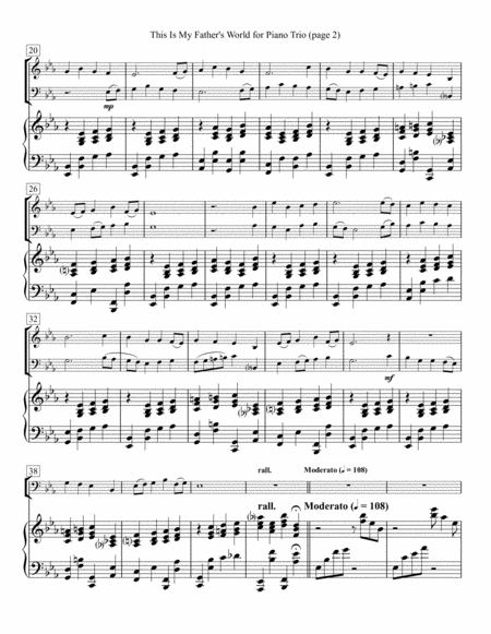 This Is My Fathers World For Piano Trio Page 2