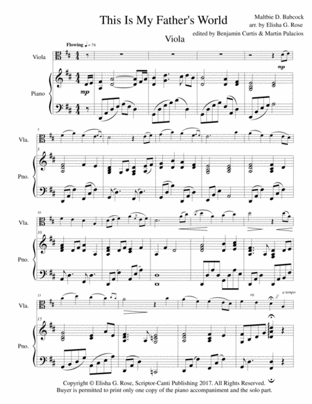 This Is My Fathers World Viola Page 2