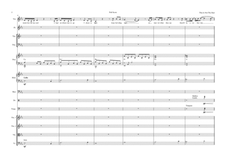 This Is Not The End Vocal With Small Orchestra Key Of Cm Page 2