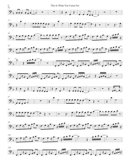 This Is What You Came For Cello Page 2