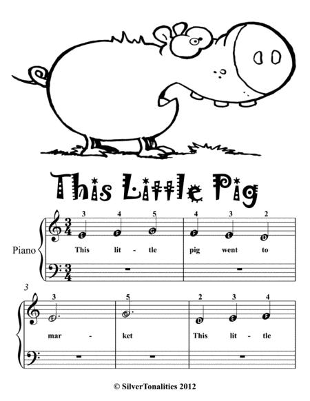 This Little Pig Beginner Piano Sheet Music Page 2