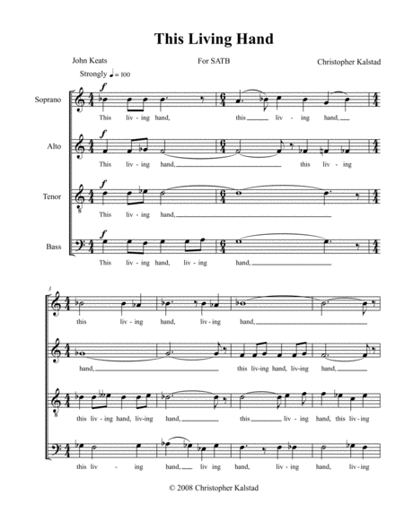 This Living Hand Satb Page 2