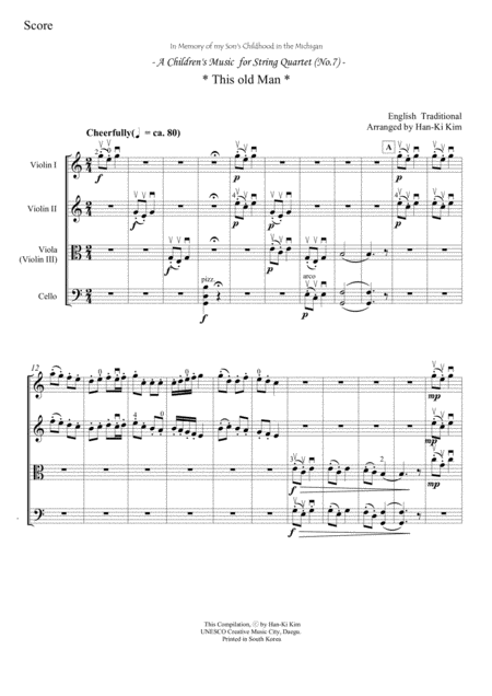 This Old Man For String Quartet No 7 Page 2