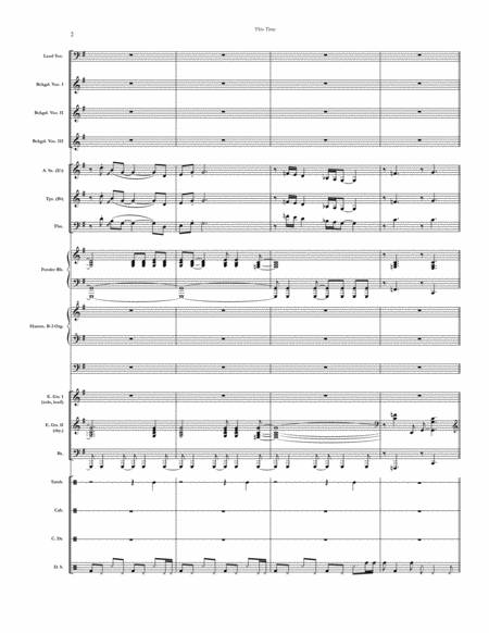 This Time Chicago Full Score Set Of Parts Page 2