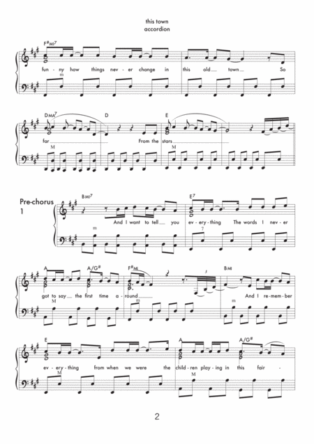 This Town Accordion Solo Page 2