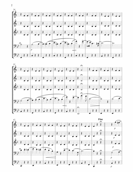Thoughts Of Love For Brass Quintet Featuring Solo Trombone Page 2