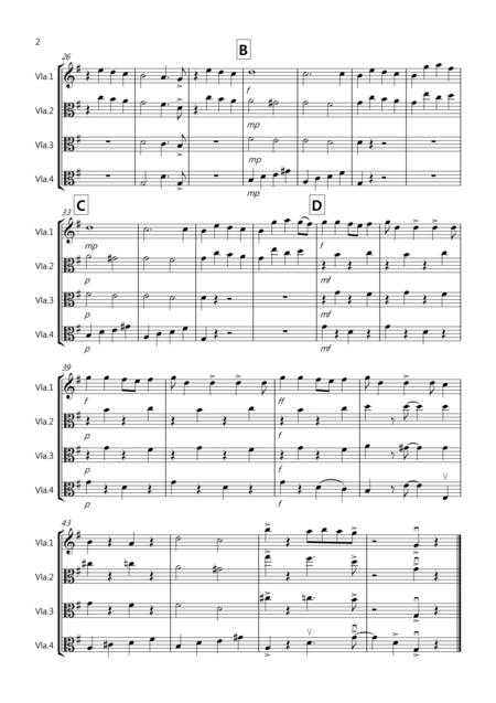 Three Blind Mice For Viola Quartet Page 2