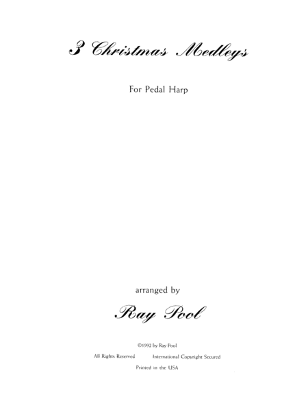 Three Christmas Medleys For Pedal Harp Page 2