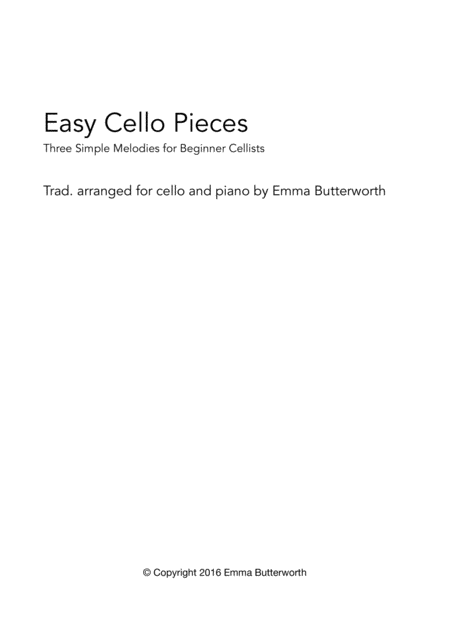 Three Easy Cello Pieces Page 2
