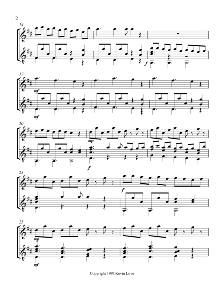 Three Entertainments For Flute And Guitar Fiesta Score And Parts Page 2