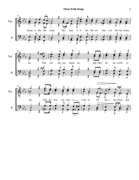 Three Folk Songs Page 2