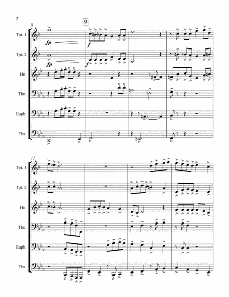 Three Moods For Brass Sextet Page 2