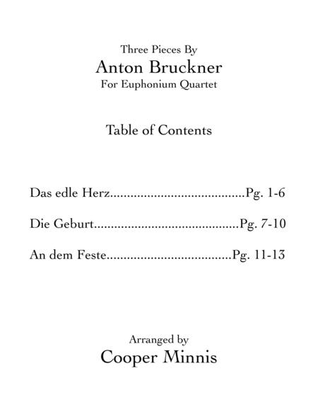 Three Pieces By Anton Bruckner Euphonium Quartet Full Scores Page 2