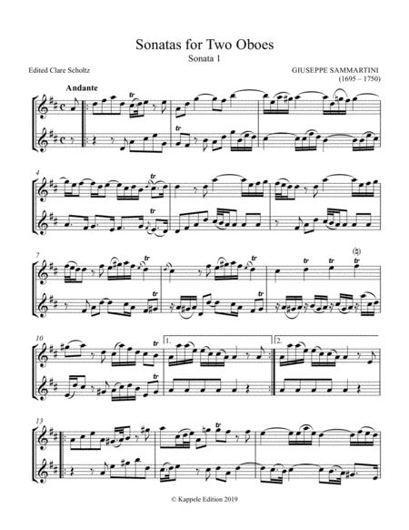 Three Sonatas For Two Oboes Page 2