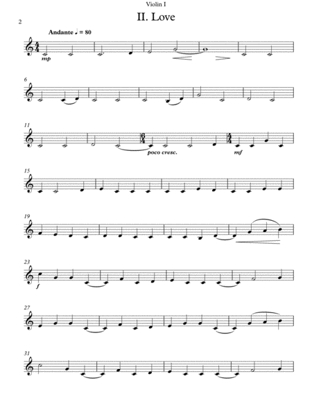 Three Songs Of William Blake Instrumental Parts Page 2