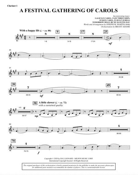 Tidings Of Joy A Celtic Christmas Celebration Full Orchestra Bb Clarinet 1 Page 2