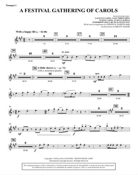Tidings Of Joy A Celtic Christmas Celebration Full Orchestra Bb Trumpet 1 Page 2