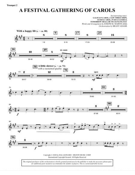 Tidings Of Joy A Celtic Christmas Celebration Full Orchestra Bb Trumpet 2 Page 2