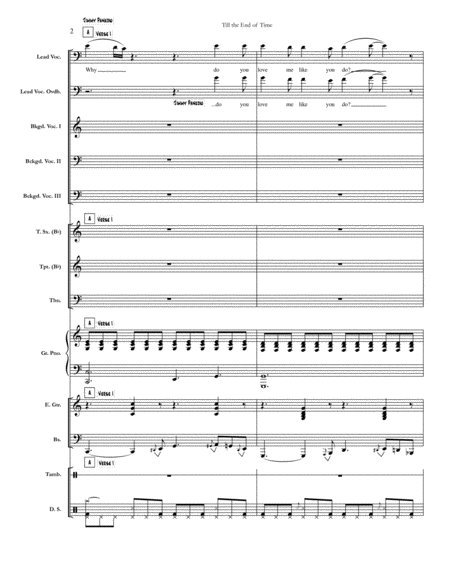 Till The End Of Time Chicago Full Score Set Of Parts Page 2