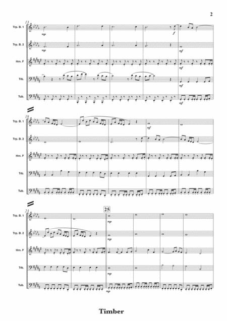Timber For Brassquintet Page 2
