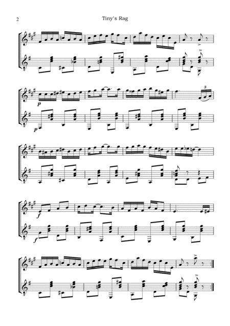 Tiny Rag For Clarinet In Bb And Guitar Page 2