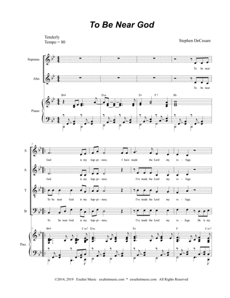 To Be Near God For Satb Page 2