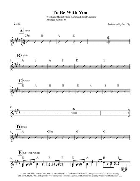 To Be With You Performed By Mr Big Page 2