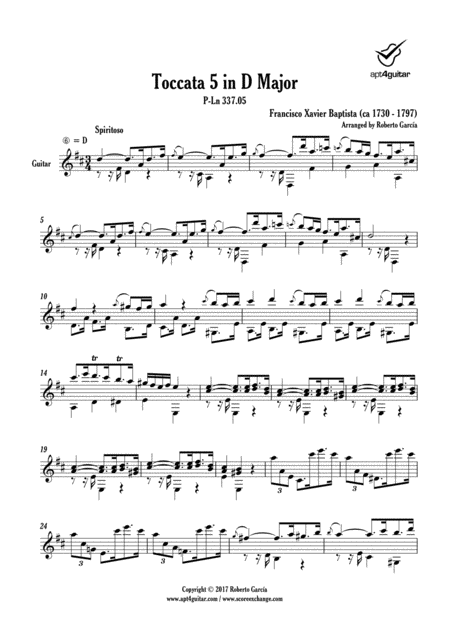 Toccata 5 In D Major Page 2