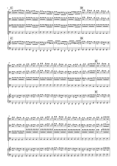 Toccata By Bach Rocks For Cello Quartet Page 2