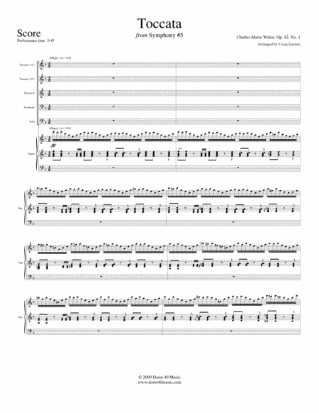 Toccata From Symphony No 5 Page 2