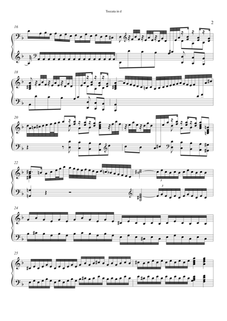 Toccata In D Minor Page 2